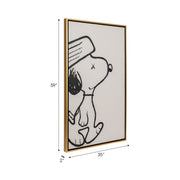 35x59-hand-painted-beagle-blk-wht-7