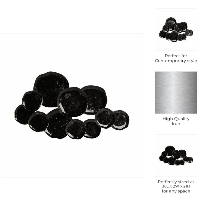 36-gold-rimmed-discs-metal-wall-decor-black-gold-8