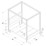 Zimmerlee Canopy Panel Bed - Furniture City (CA)l