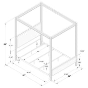 Zimmerlee Canopy Panel Bed - Furniture City (CA)l