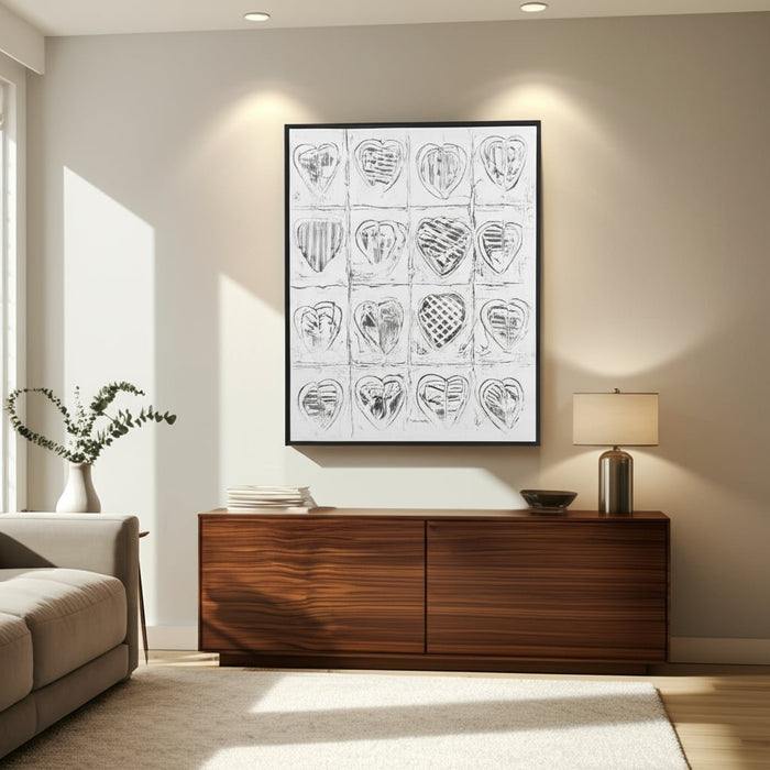 36x48-hearts-hand-painted-canvas-gray-8