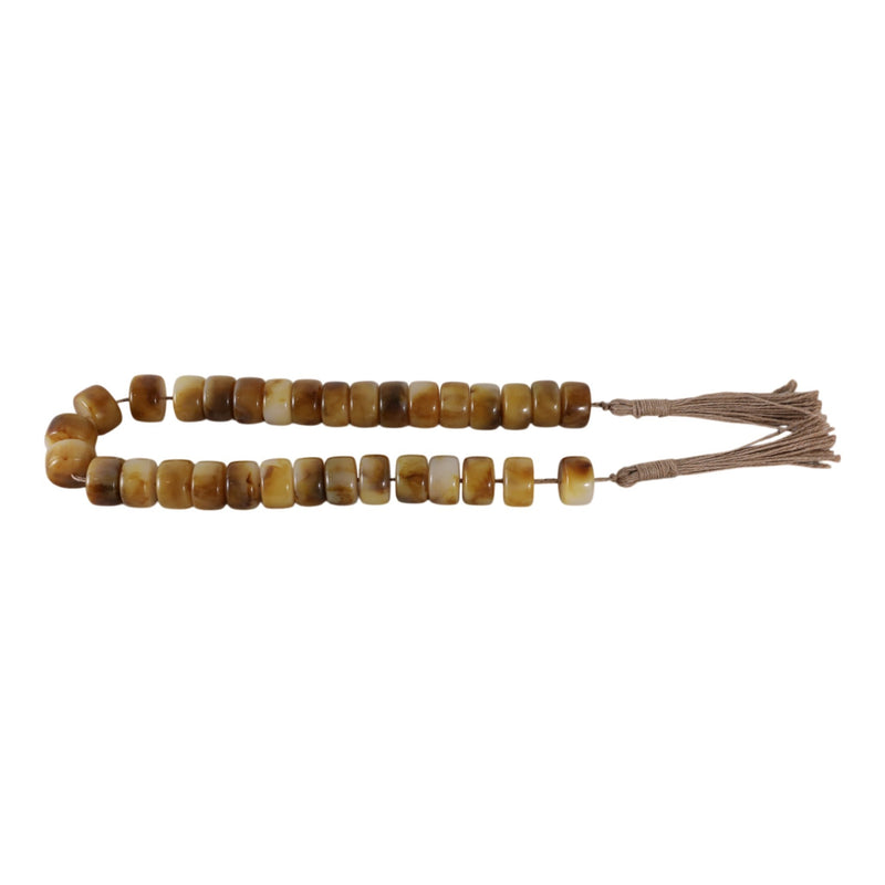 38-cylinder-1-resin-beaded-garland-brown-4