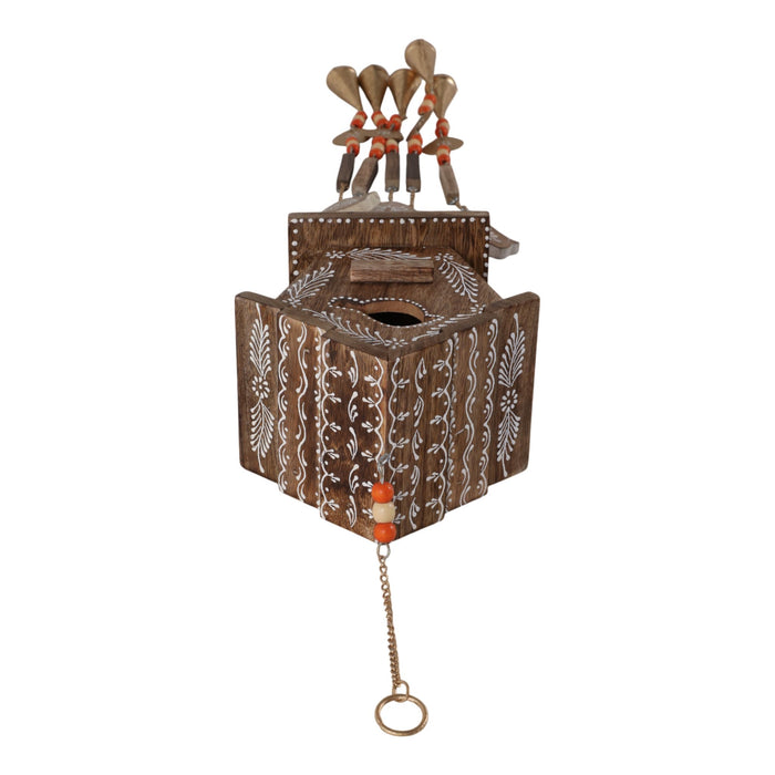 38x7-hand-painted-birdhouse-chime-brown-7