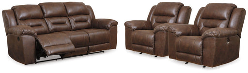 stoneland-reclining-sofa-and-2-power-recliners-1