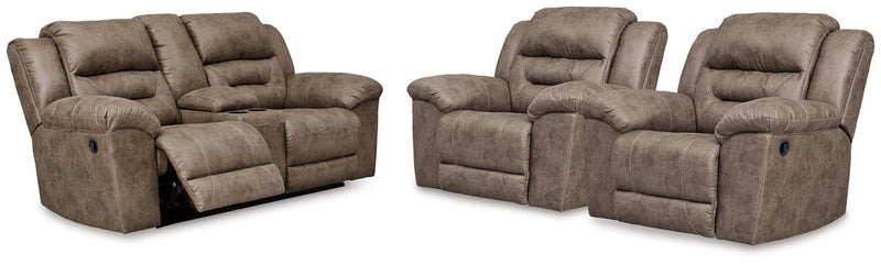 stoneland-reclining-loveseat-and-2-recliners-1