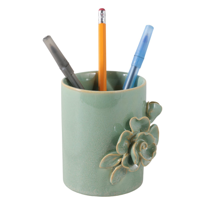 4-rose-applique-pencil-cup-green-2
