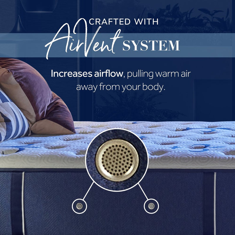 Stearns & Foster Studio Medium Euro Pillowtop