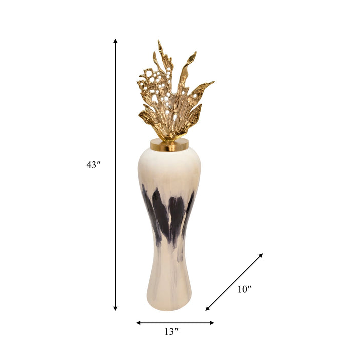 43-h-metal-vase-w-leaf-like-lid-white-3