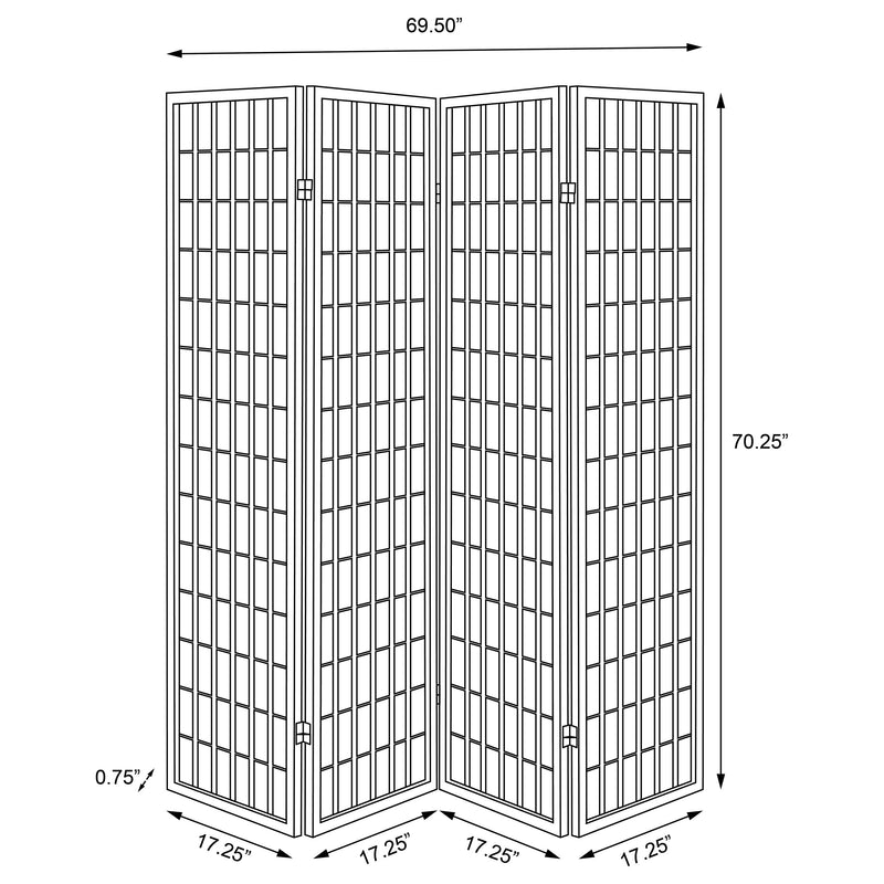 Roberto Four-Panel Room Divider - Furniture City (CA)l
