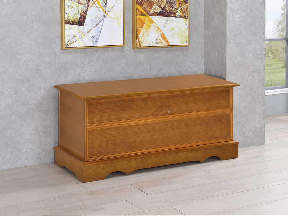 Paula Rectangular Cedar Chest Warm Brown