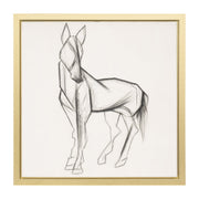 47x47-hand-painted-elegant-horse-sketch-blk-wht-1