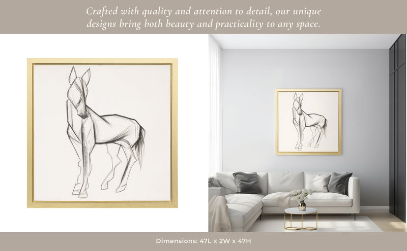 47x47-hand-painted-elegant-horse-sketch-blk-wht-11
