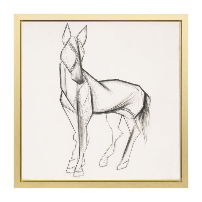 47x47-hand-painted-elegant-horse-sketch-blk-wht-1