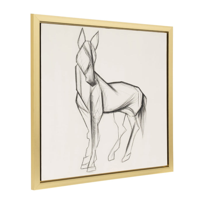 47x47-hand-painted-elegant-horse-sketch-blk-wht-2