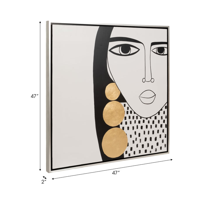 47x47-hand-painted-gold-hoop-lady-blk-wht-7