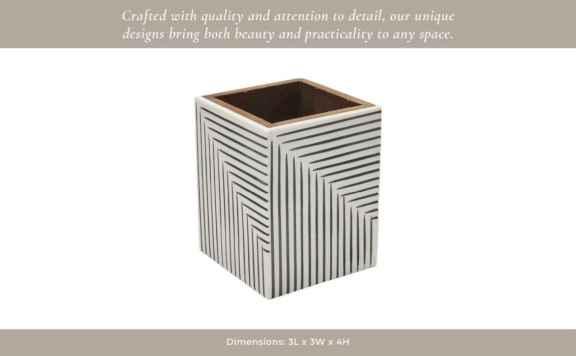 4x3-ridged-lines-resin-pencil-cup-black-white-10