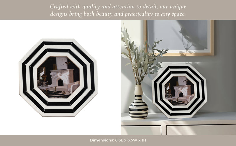 4x4-lines-octagon-photo-frame-black-white-9