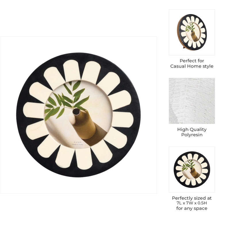 4x4-round-petal-resin-photo-frame-black-ivory-8