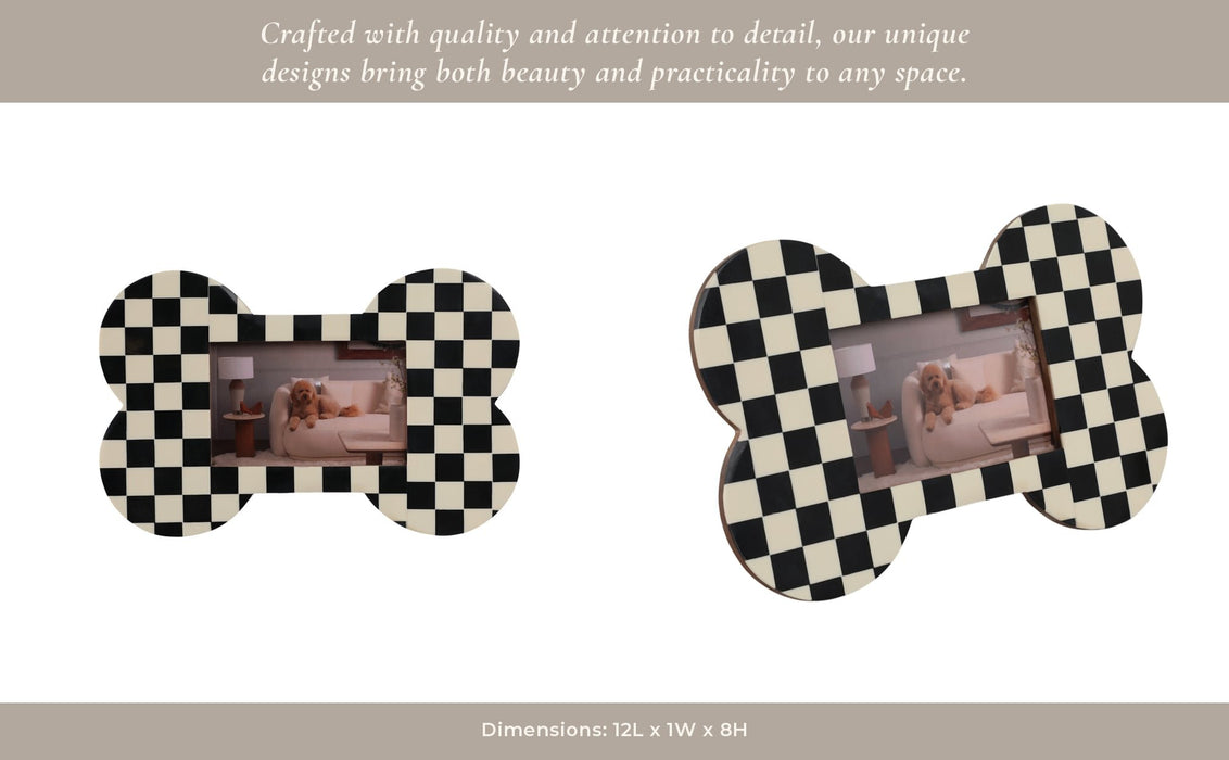 4x6-checkerboard-dog-bone-photo-frame-ivory-black-13