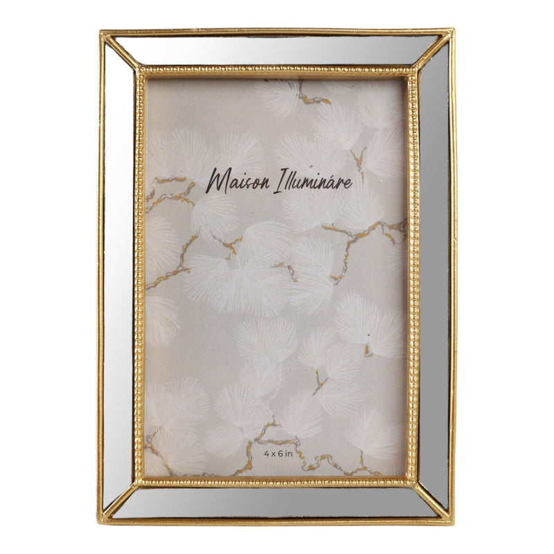 4x6-resin-mirrored-beaded-border-photo-frame-gold-1