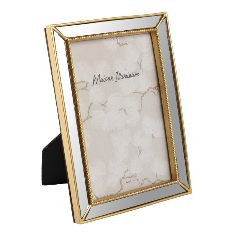 4x6-resin-mirrored-beaded-border-photo-frame-gold-2