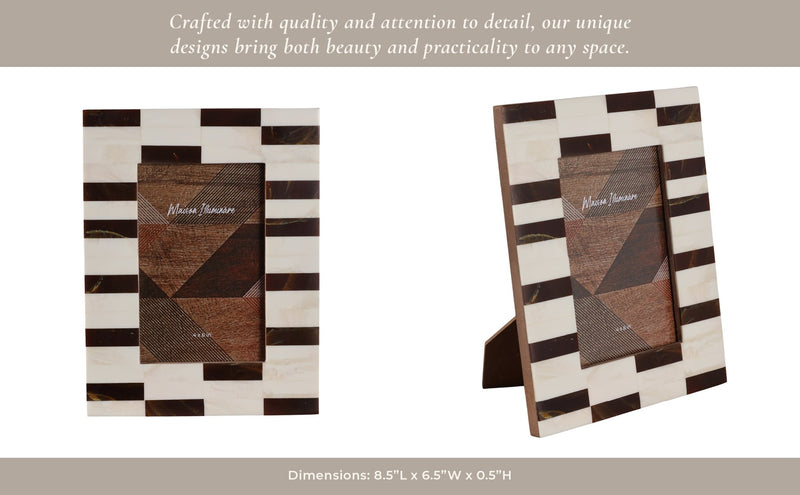 4x6-small-stripe-photo-frame-brown-ivory-11