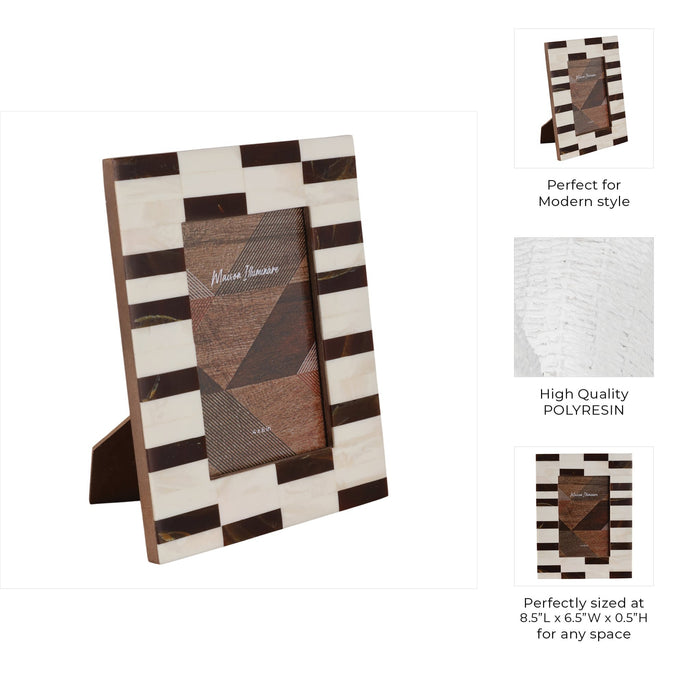4x6-small-stripe-photo-frame-brown-ivory-8