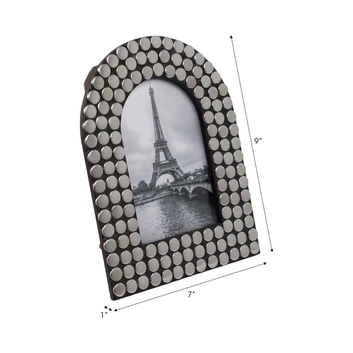 4x6-studded-arch-photo-frame-silver-black-7