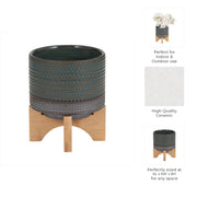 5-dotted-planter-w-wood-stand-green-10