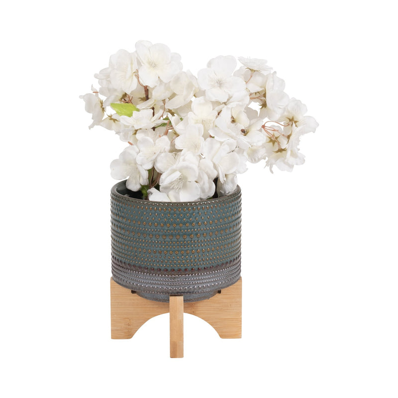 5-dotted-planter-w-wood-stand-green-2