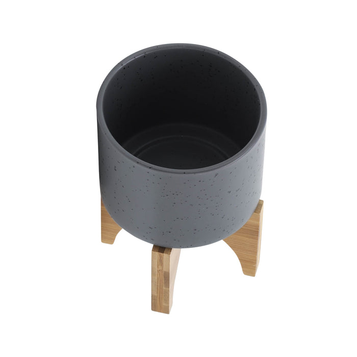 5-planter-w-wood-stand-matte-gray-4