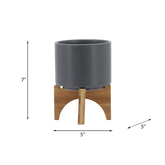 5-planter-w-wood-stand-matte-gray-8