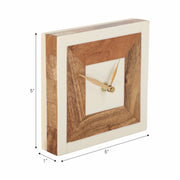 5-square-resin-clock-with-wood-inlay-ivory-natur-2