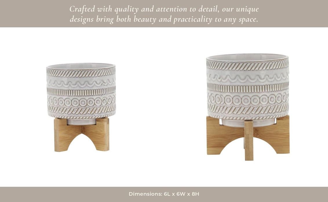 5-tribal-planter-w-wood-stand-beige-12