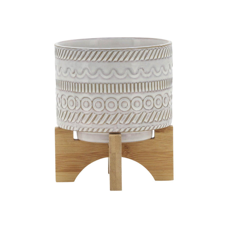 5-tribal-planter-w-wood-stand-beige-2