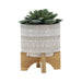 5-tribal-planter-w-wood-stand-beige-3