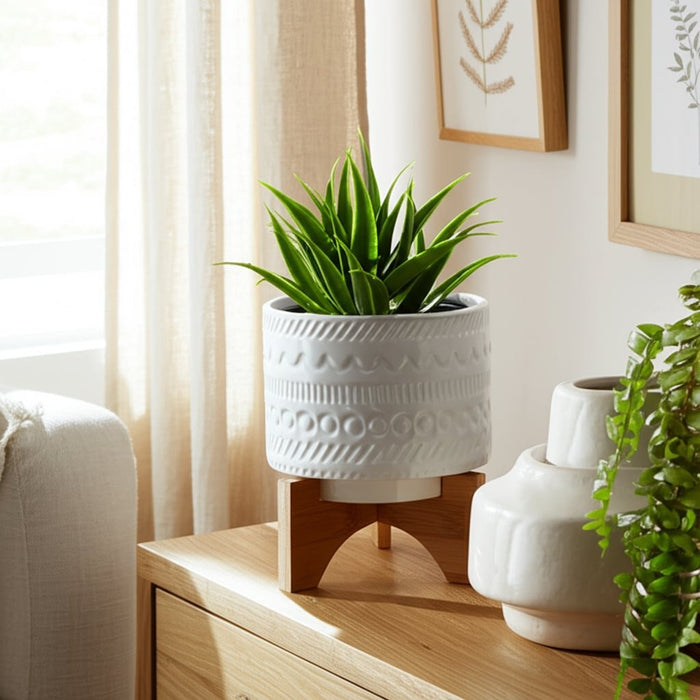 5-tribal-planter-w-wood-stand-white-12