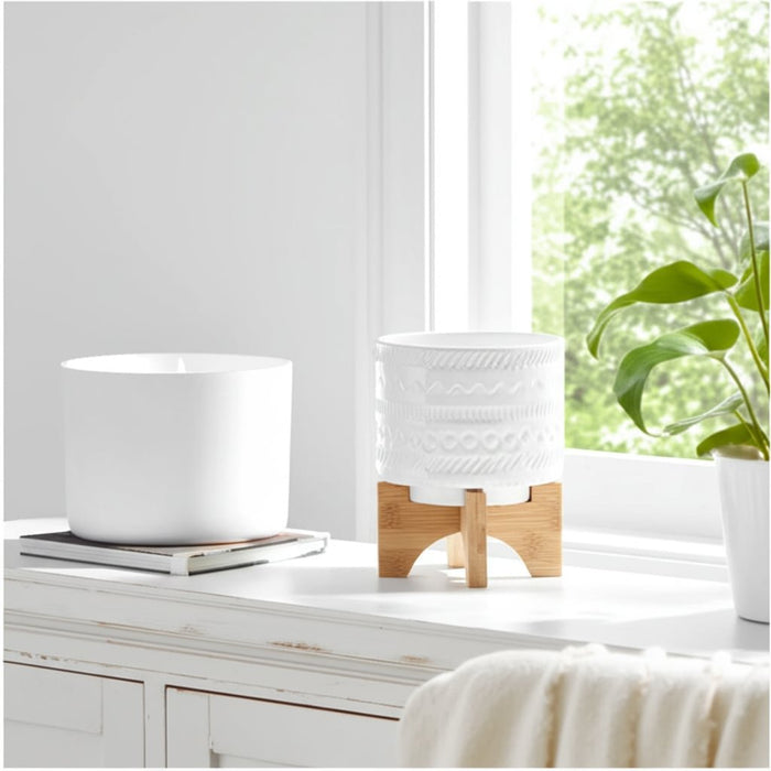 5-tribal-planter-w-wood-stand-white-13