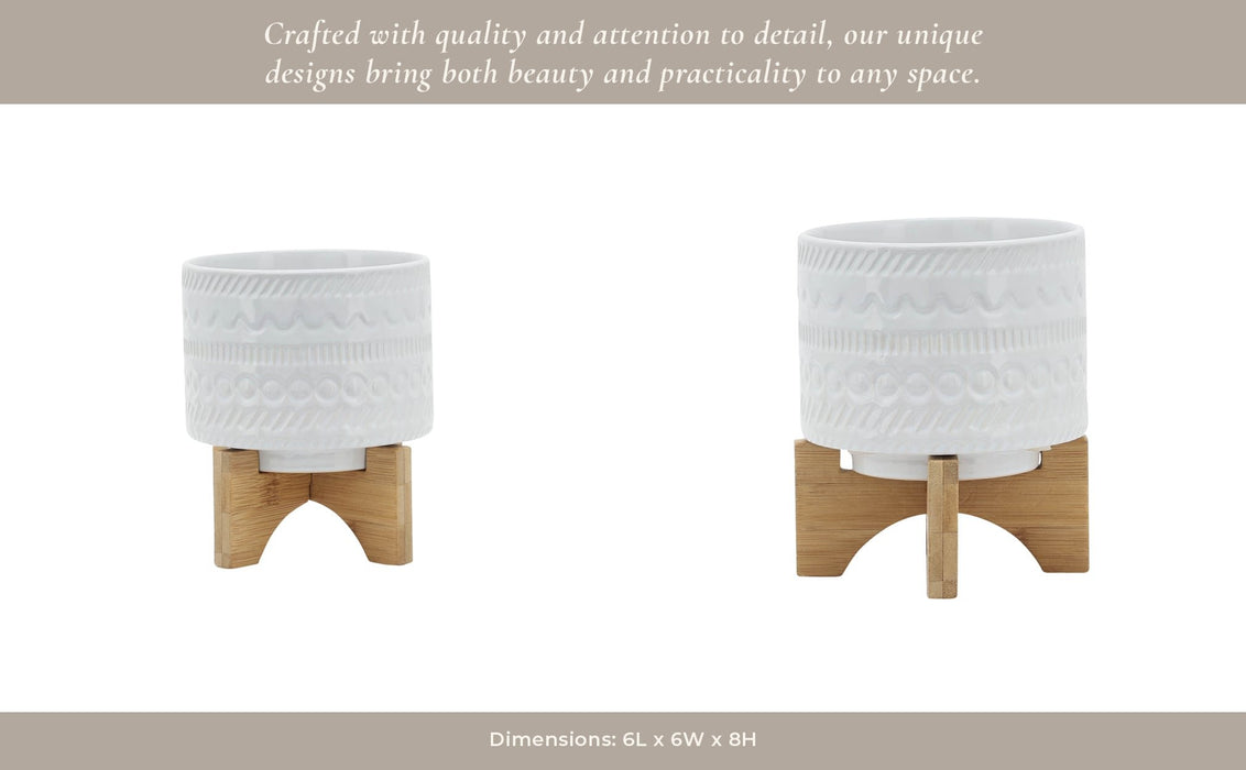 5-tribal-planter-w-wood-stand-white-14