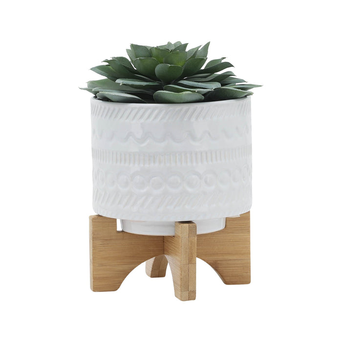 5-tribal-planter-w-wood-stand-white-3