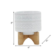 5-tribal-planter-w-wood-stand-white-9