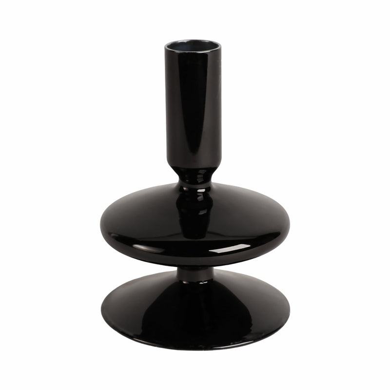 5-vintage-glass-taper-candle-holder-black-1