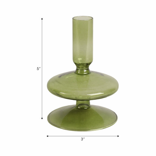 5-vintage-glass-taper-candle-holder-olive-2