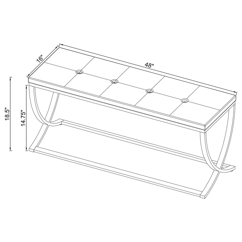 Walton Accent Bench - Furniture City (CA)l