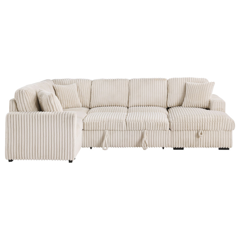 Devonshire Pull-Out Sleeper Sectional Sofa - Furniture City (CA)l