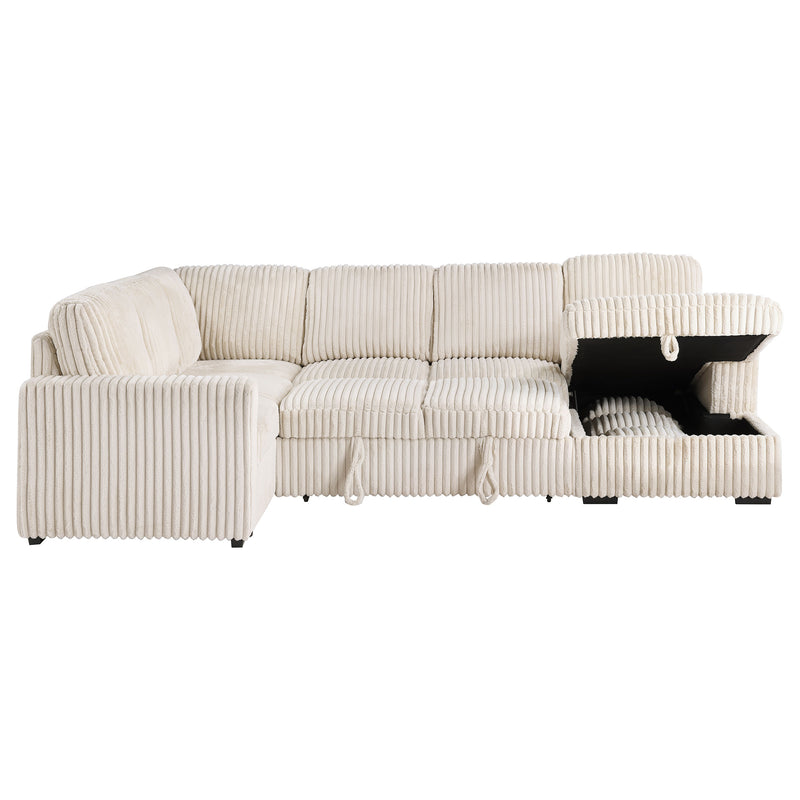 Devonshire Pull-Out Sleeper Sectional Sofa - Furniture City (CA)l