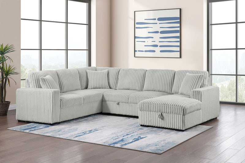 Devonshire Pull-Out Sleeper Sectional Sofa - Furniture City (CA)l