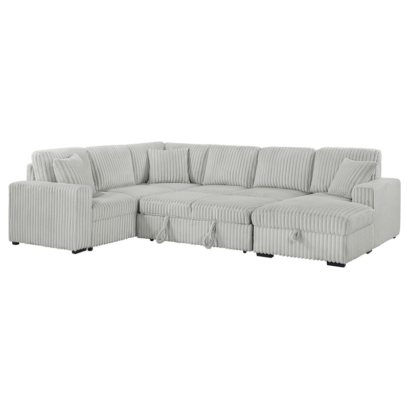 Devonshire Pull-Out Sleeper Sectional Sofa - Furniture City (CA)l