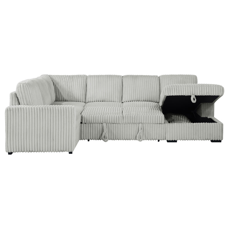 Devonshire Pull-Out Sleeper Sectional Sofa - Furniture City (CA)l