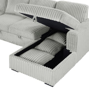 Devonshire Pull-Out Sleeper Sectional Sofa - Furniture City (CA)l